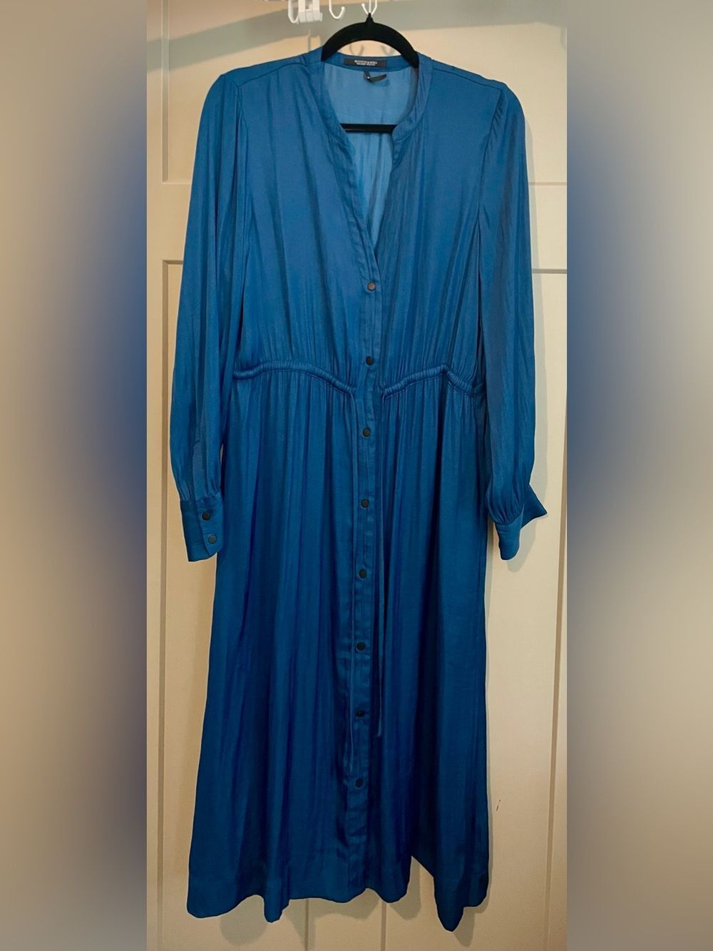 Scotch & Soda Royal Blue Long Sleeve Maxi Dress